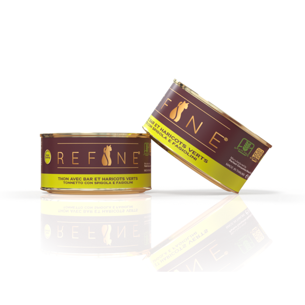 Refine chat Home coocking bte 80g thon avec bar et haricots verts - 5 + 1 gratuit