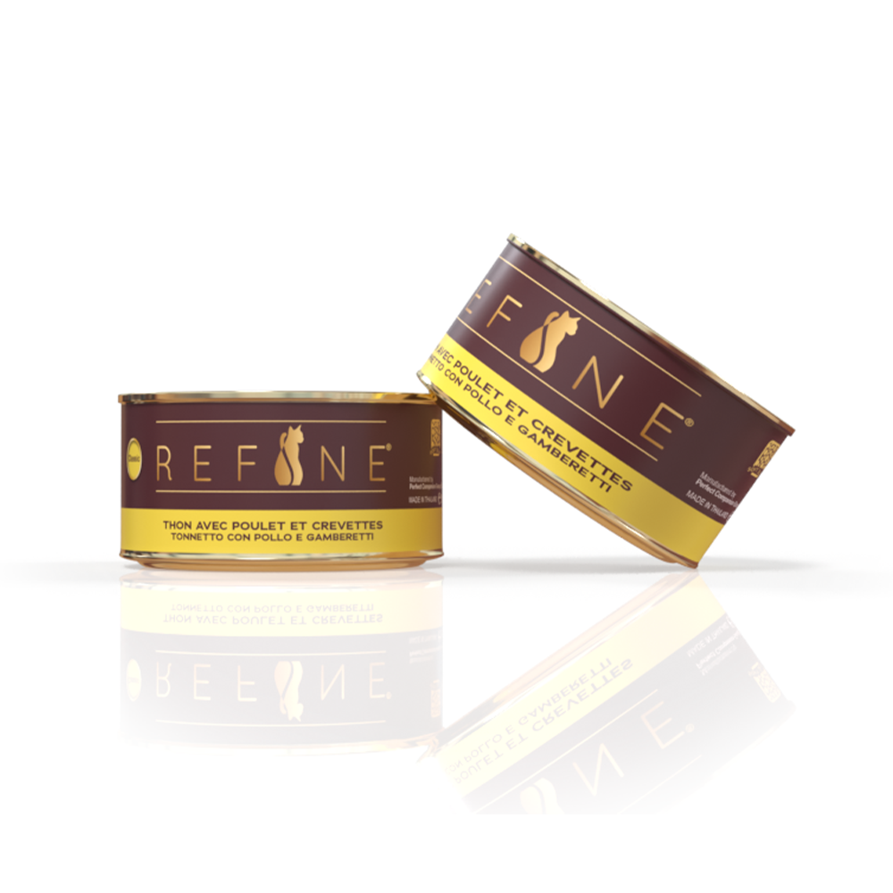 Refine chat Classic bte 85g thon avec poulet et crevettes